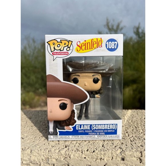 Figurine Funko Pop! Seinfeld - Elaine Benes Avec Sombrero - Vinyle 9,5 Cm - Collection Officielle